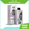 VAPE 9000PUFFS BAR Disponibla 9K Puffs Electronic Cigarette 2% 5% Styrka Blueberry Smak E Liuqid POD DITECH