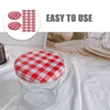 Dinware 40 PCS Accessoires voor Mason Jar Deksels Caps Brede mond metalen omslag Canning Jars Lekbestendige opslag