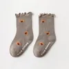 5 paare/los Kleinkind Kinder Rüschen Socken Für Mädchen Mode Infant Baby Anti Slip Ankle Socke Baumwolle Blumenmuster geboren Socken 231225