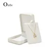 Oirlv белая роскошная коробка для ювелирных изделий для помолвки, свадьбы, дня рождения, ювелирный кулон, браслет, ожерелье, подарок 231225
