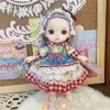 16см Bjd Doll Toy Girl Multi Multi Mail Multe Doll Prome 1/8 Модная кукла Детская игрушка Munecas Birthday Gift Bjd Toy 231225