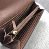 Hele bodemportelontwerper Long Wallet Lady Brand Coin Portemonentje Holder Women Classic Long Pocket Clutch M61248259G