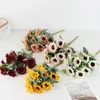 Fleurs décoratives simulation de tournesol fleur de boiquet de boiquet de bricolage