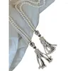 CHOKER Elegance Retro Natural Deep Sea Shell Pearl и длинное ожерелье для женщин All-Match