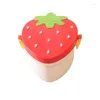 Dinware Strawberry Doubberry Double-Layer gescheiden Bento Box draagbare magnetron lunch voor kantoormedewerker kinderen volwassen dozen