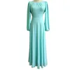 Casual Dresses Long Chiffon Women Dress Summer Solid Color Plus Size Muslim Abaya A-Line Evening Party Elegant Marocko Caftan