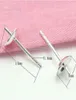 20pcslot 925 Sterling Silver Earring Pins Needles Finding Components For DIY Jewelry Gift Craft 08x6x14mm WP0426135964