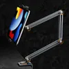 Tablet PC Stands Aluminum 360 Adjustable Stand Holder Mount For 4-12.9 inch Mobile Phones Tablets PC Lazy Arm Bed Desk Tablet port IPad MiniL231225