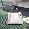 Leather Handbag Lakis 2023 Top layer Cowhide Pocket Color Block Swift Leather Fashion Handheld Women's Bag