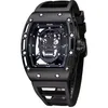 Relojes de pulsera Reloj para hombre Relojes de calavera 30M Muñeca impermeable Noche Luminosa Cuarzo Casual Hollow230r