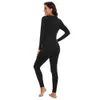 Winter Thermal Underwear Set for Women Long Johns Slim Body and High Elasticity Cold Weather Pajamas Top Bottom Ladies Suit 231225