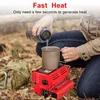 Camping Gas Heater With Handle Outdoor Space Heater For Caravan Tent Hiking Picnic Fishing Heating And Keep Warm Stove Red Black 231225