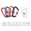 D Shape Keychain Clips Carabiner Hook For Outdoor Camping Hiking Fishing Home RV Travel 231225