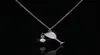 Handgjort vinglas Lab Diamond Pendant Real 925 Sterling Silver Party Wedding Pendants Chain Necklace For Women Charm Jewelry7064357