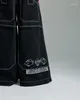 الجينز للرجال Jnco streetwear hip hop big pocket pants كبير الحجم الرسوم البيانية للرجال