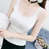 Women's Tanks Camisole Plus Size Lingere Tank Top Lace Strap White Black Sleep Vest Crop Sexy Camis Slim Corset Undershirt