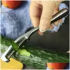 Fruktgrönsaksverktyg Vit nickelpläterad zinklegering Peelers Kitchen Potato Apple Peeler Ergonomic Non Slip Handle Sharp Blad Car DHX5F