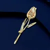 Broschen Suyu Autumn Mode Atmosphäre Frauen Luxus Rose Brosche künstliche Perlen Pin -Mantel -Schal -Taste