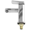 Bathroom Sink Faucets Silver Stainless Steel And Cold Mixer Vanity Kitchen Deck Mounted