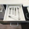 Tea Trays Piece Lace Stainless Steel Silver Flatware Value Set With Tray Organizer Service For 8 Baloondog Wood Food Servi