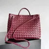 10A spiegelkwaliteit tassen Intrecciato lamsleer geweven draagtas dames designer tas luxe handtassen Andiamo handtas 32cm dames ontwerpers schoudertas