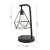 Retro Table Lamp Black Geometric Desk Lighting Night Light Bedside Classic Iron Home Decoration 2023 Ramadan 231225