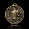 Extra Large Saint Benito Medalj högkvalitativ smycken Stor religiös Saint Benedict Round Prize 125mm 231225