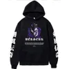 Hoodies anime berserk hoodie tunn fleece hood tröjor apring och höst tröja avslappnad pullover unisex y2k hoody