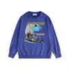 Vintage Rhude Motorcycle Pullover Sweatshirt Sweater Long Sleeve Black Hip Hop Jumper Casual Jacket Size S-XXL