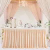 Party Table Skirts Tulle Cloth Wedding Tutu Skirt 6FT9FT for Baby Shower Birthday Decorations 231225