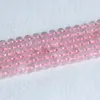 Losse edelstenen natuurlijke echte rooskwarts helder roze kristal gefacetteerde ronde stenen kralen 8 mm 10 mm 12 mm 15 "05099