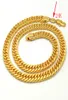 BAHT THAI COLLANA IN ORO massiccio GF Pesante 88 grammi Gioielli 4mm SPESSORE ALTO XP Catena cubana Curb 24 K Timbro link8936735