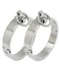 Polished stainless steel lockable slave wrist and ankle cuffs bondage restraints bracelet with removable O ring5921713