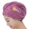 Toalha Cabelos de lã de coral de toalha absorvente de chuveiro macio secar rapidamente para lenço de cabeça Dormitório doméstico banheiro Sho Sho
