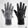 Guanti ciclistici da uomo inverno pile invernale calda touch sn non slip da sci senza slittamento impermeabile e sport antivento drop drop.