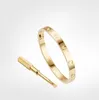 Amor Tornillo Pulsera 50 Pulseras de Diseño 4 Diamantes Brazalete joyería de lujo mujeres Titanio acero Aleación Chapado en Oro Artesanía Oro Silv3339260