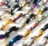 50st Shiny 5 Color Mix 6mm Bandbredd Comfortfit Quality Men Women rostfritt stål bröllopsringar Hela trendiga smycken bulk l715844172957