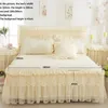 1 Piece Lace Bed Skirt 2pieces Pillowcases bedding set Princess Bedding Bedspreads sheet For Girl bed Cover KingQueen size 231222