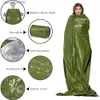 Schlafsäcke Wasserdichter Thermo-Notfallschlafsack mit Pfeife Biwaksack Überlebensdeckentasche Camping Outdoor Erdbeben Selbstrettung x1L231225