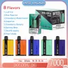 Direktverkauf Doloda DB7000 Puff Einweg-Vape-Stift, 14 ml, vorgeladene Kartusche, 7K Puffs, 8 Geschmacksrichtungen, 500 mAh, wiederaufladbare elektronische Zigarette, Konzentration 0 %, 2 %, 3 %, 5 %