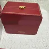 Gratis verzending Red Watch Originele doos Papieren Kaart Portemonnee Geschenkdozen Handtas Ballonhorloge gebruik Horlogedozen Taskoffers Mystery Boxes Designer dozen Dhgate horloges doos