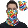 Шарфы мексиканские цвета Otomi Colors Bandana Neck Gaiter Birds Texture Mask Scarf Многоцелевая повязка на открытом воздухе спорт в дышащий