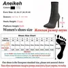 Aneikeh printemps Banquet Sexy brillant cristal strass femmes bottines talons hauts discothèque moderne chaussons pour femmes chaussures 231225