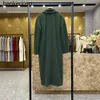 Topp lyxiga kappa Maxmaras 101801 Pure Wool Coat Mara101801 Cashmere Coat Moss Green New Color High End Double Breasted Wool Women's Long CoatqqyD