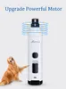 JOYU Electric Nail Clippers for Dogs, Nail Polishers, Rechargeable Silent Trimmer with USB Charging for Cats and Paws, Nail Care Tool