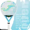 OPEN Padel Racket Tennis Padel Racket Koolstofvezel EVA Zachte Unisex Paddle Rackets 231225