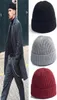 Cool chapeau hommes et femmes hiver 2019 couleur unie polyvalent pastèque hip hop tricot casquette de ski cap4204291
