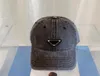 Denim baseball boll hattar mössor för kvinnor och män svart vit designer 2023 Nytt modeben krökt ko visir casquette snapback cap9028888