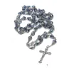 Молитвенные бусины хрустальные розарии поперечное ожерелье католические святые молитвенные поставки подарков 239c