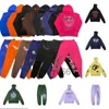 Spider Hoodies Rose 555555 Ensembles pour hommes Pantalon Veste Sweat-shirt décontracté Sp5der Young Thug Joggers Impression Survêtement ZX7R